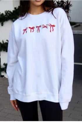 Bow Crew Neck Sweater